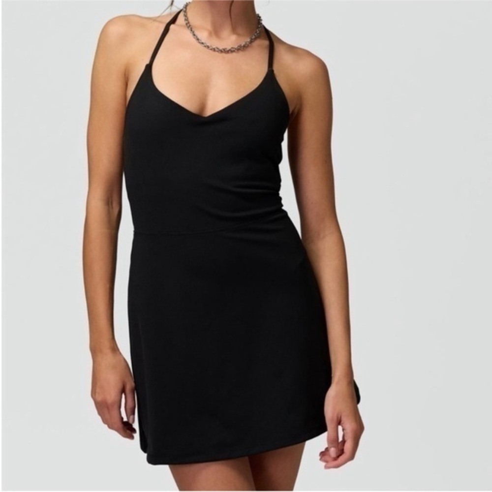 Spiritual Gangster Black Mini Workout Dress Large